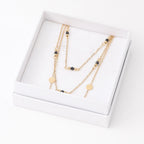 Collar Doble 19V69 Italia Dorado Mujer STNE171