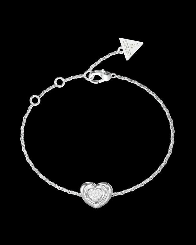 Brazalete Femenino Guess Plateado Jubb05461Jwrhs