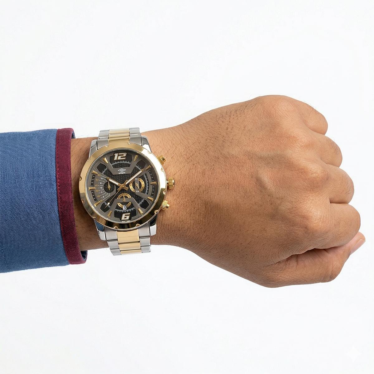 Reloj Análogo Hombre Umbro Plus Plateado UMBP-1500-80