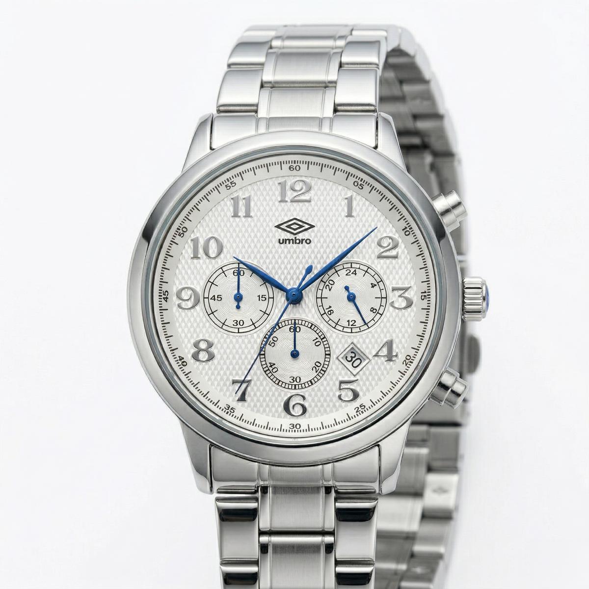 Reloj Análogo Hombre Umbro Plus Plateado UMBP-1500-170