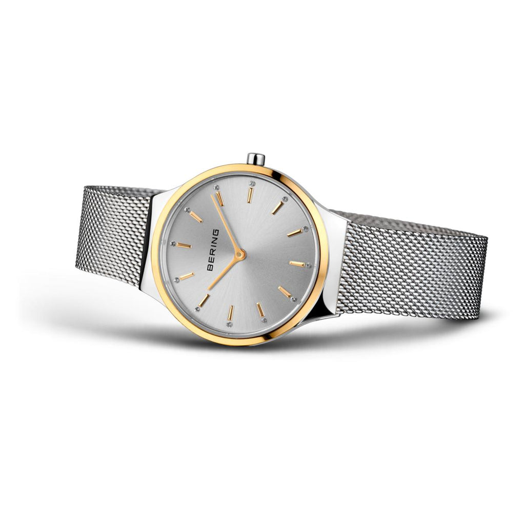 Set de reloj y pulsera Análogo Mujer Bering Plateado 12131-014-GWP