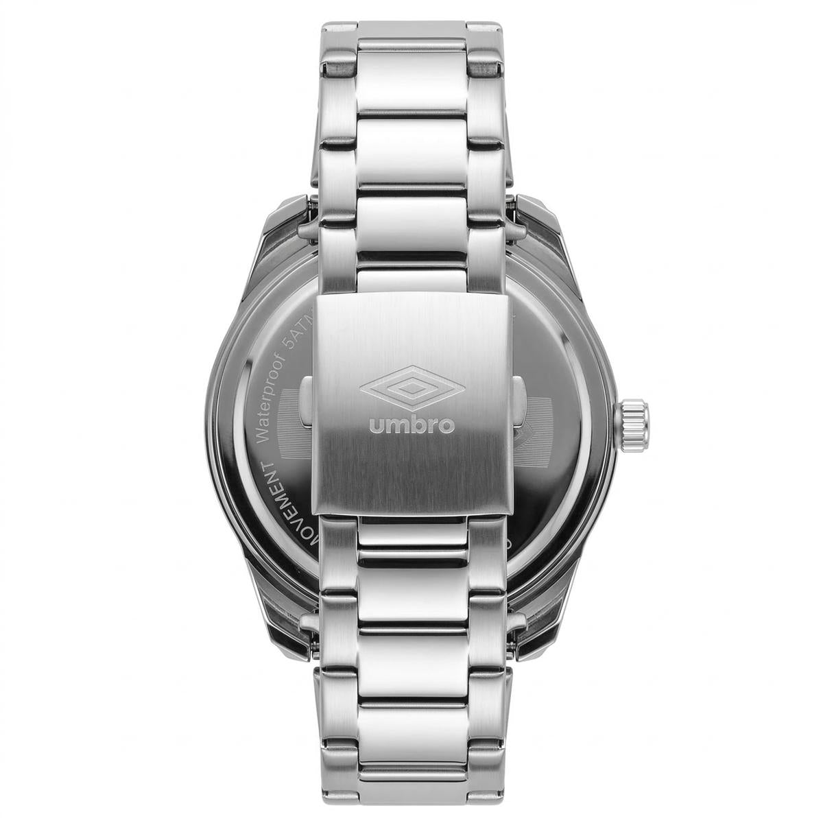 Reloj Análogo Hombre Umbro Plus Plateado UMBP-1500-155