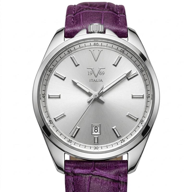 Reloj Análogo Femenino V1969 Morado V1969-1000-203