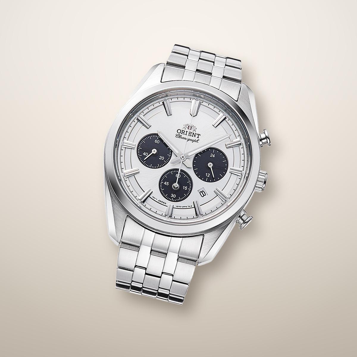 Reloj Cronóg. Hombre Orient Plateado RA-TX0305S