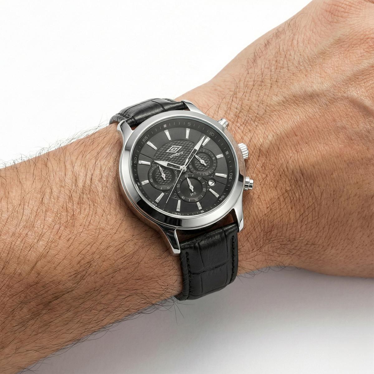 Reloj Análogo Hombre Umbro Plus Negro UMBP-1500-82