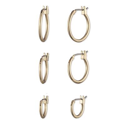 Set de Aros Mujer Anne Klein Básicos Dorado