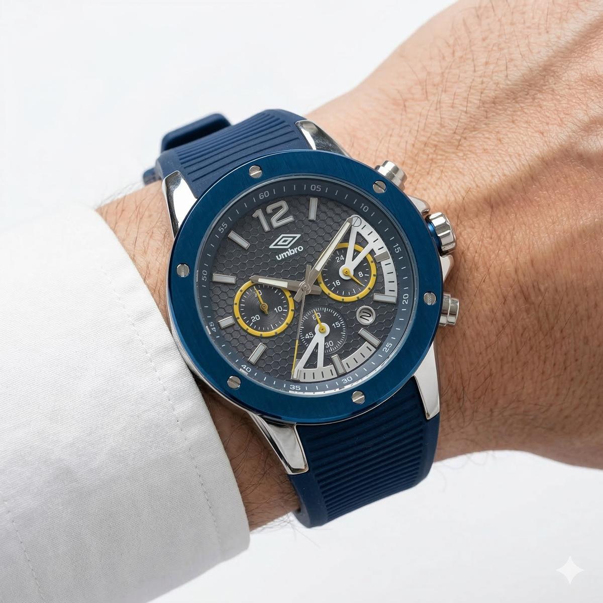 Reloj Análogo Hombre Umbro Plus Azul UMBP-1500-175