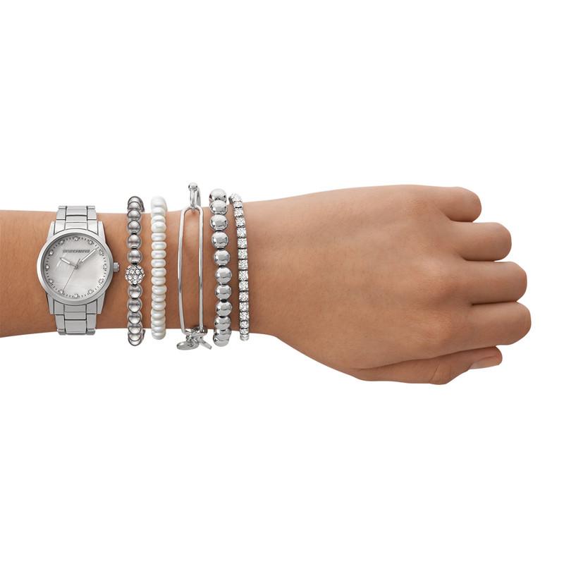Reloj Femenino Skechers Plateado Sr9097