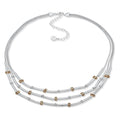 Collar Doble Anne Klein Plateado Mujer