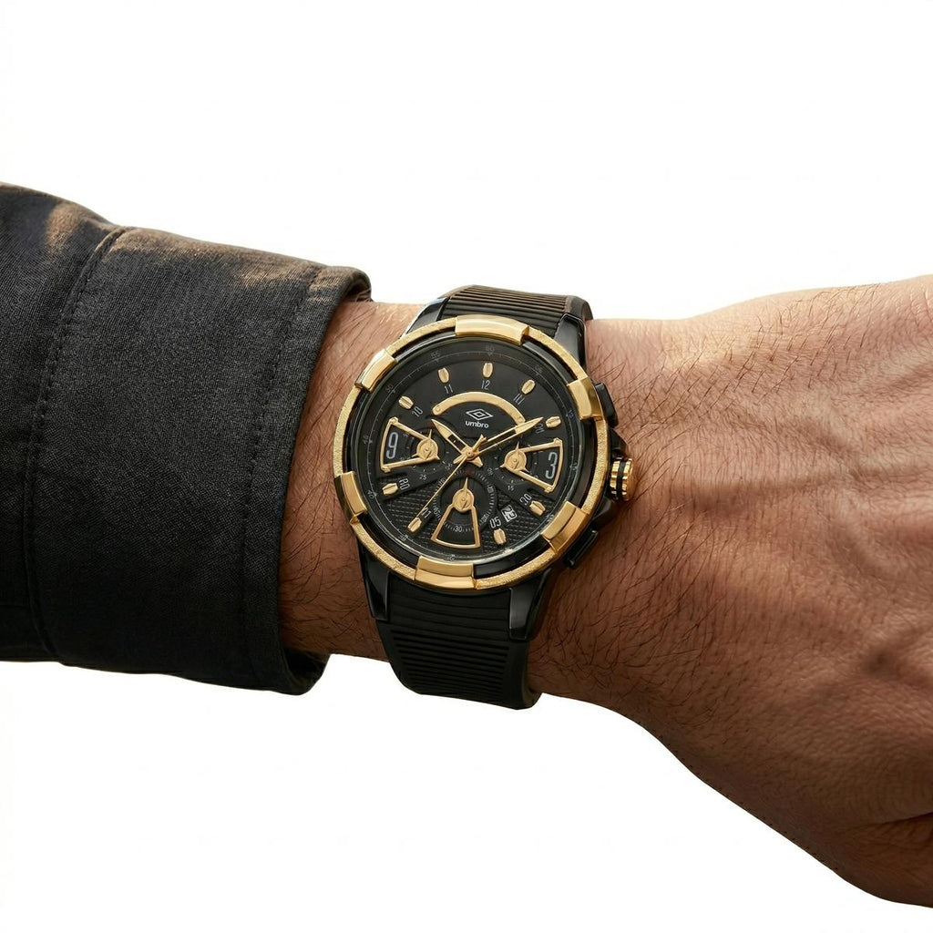 Reloj Análogo Hombre Umbro Plus Negro UMBP-1500-121