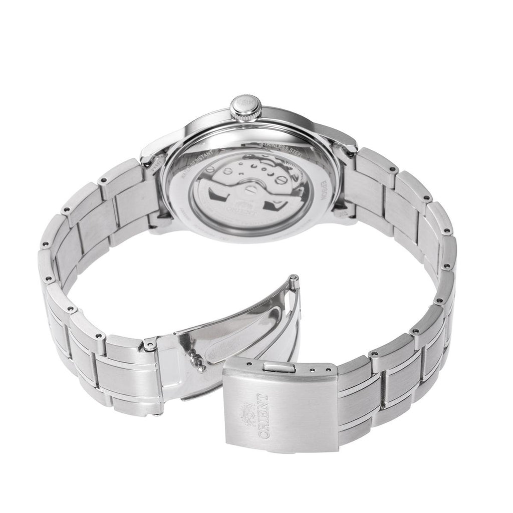 Reloj  Análogo  Hombre Orient Plateado RA-AC0M10L