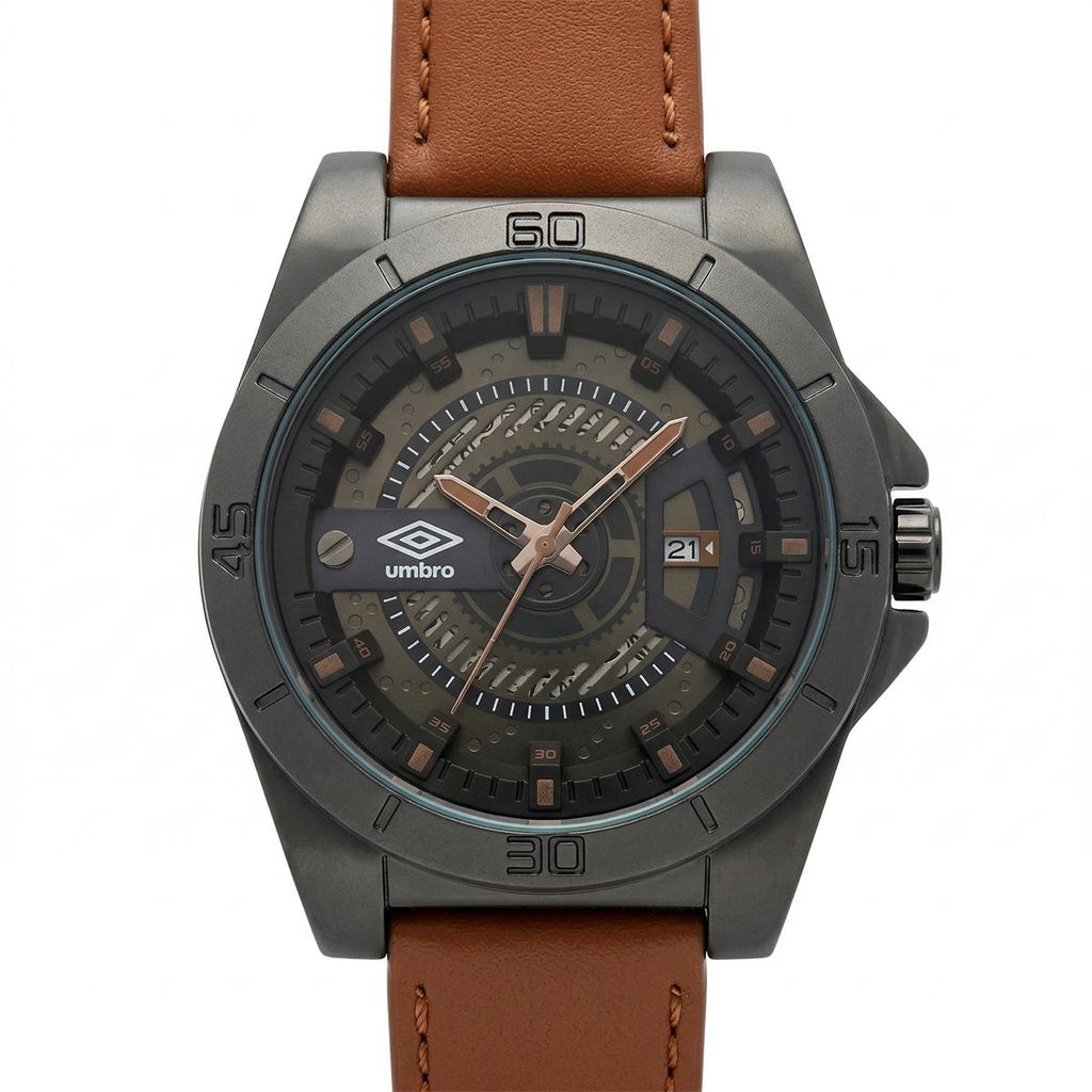 Reloj Análogo Hombre Umbro Plus Café UMBP-1500-190