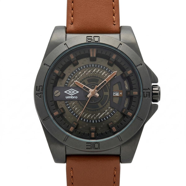 Reloj Análogo Hombre Umbro Plus Café UMBP-1500-190