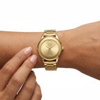 Reloj Análogo Femenino V1969 Dorado V1969-1000-131