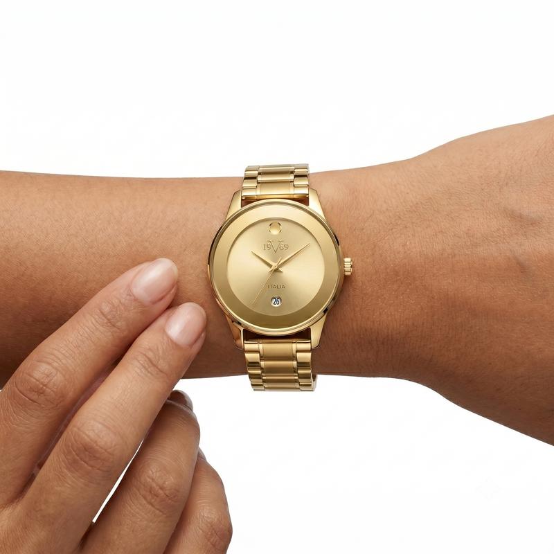 Reloj Análogo Femenino V1969 Dorado V1969-1000-131