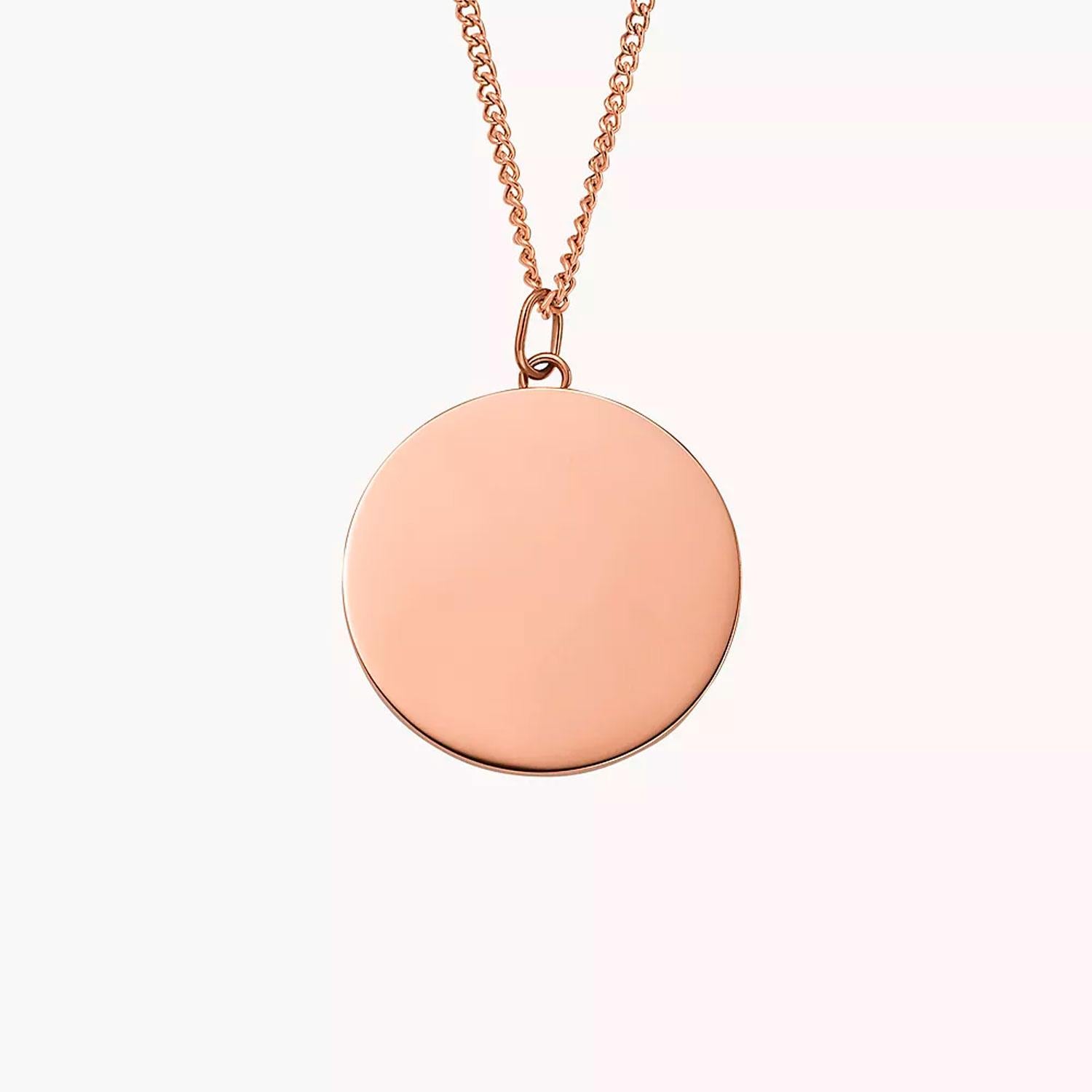 Collar Fossil JF04386791 Oro rosa
