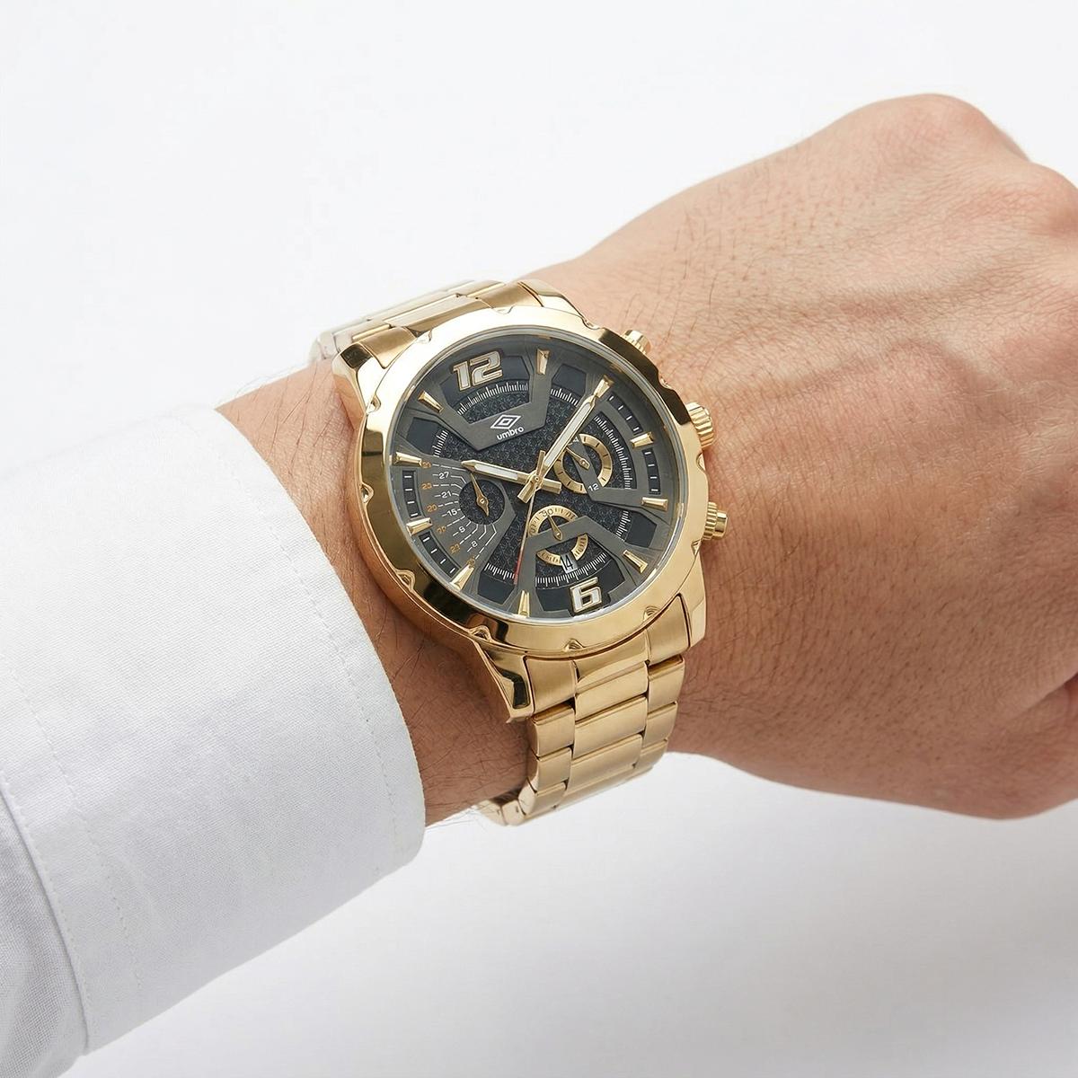 Reloj Análogo Hombre Umbro Plus Dorado UMBP-1500-79