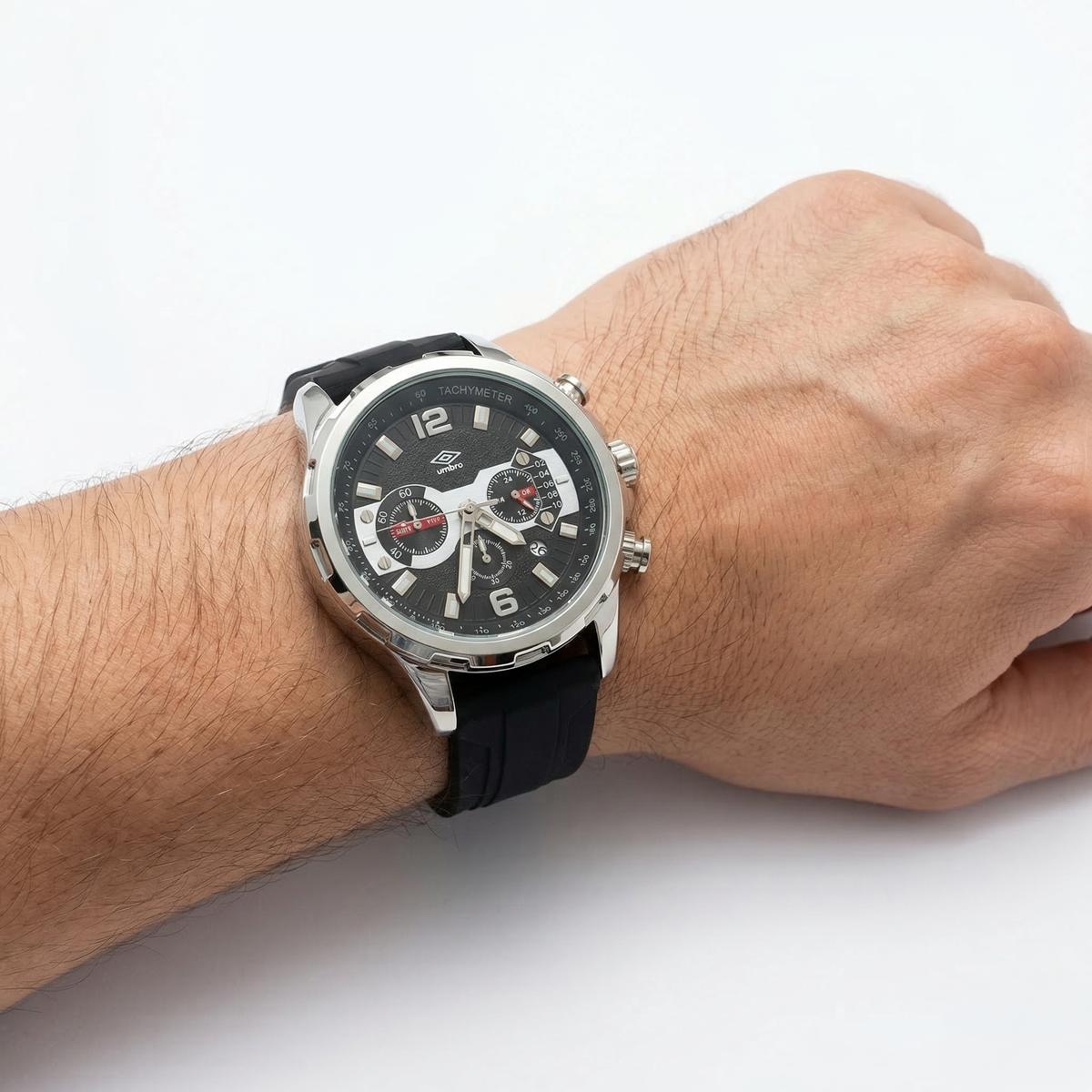 Reloj Análogo Hombre Umbro Plus Negro UMBP-1500-195