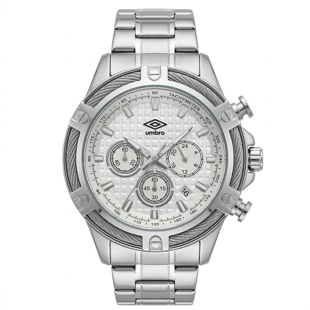 Reloj Análogo Hombre Umbro Plus Plateado UMBP-1500-130
