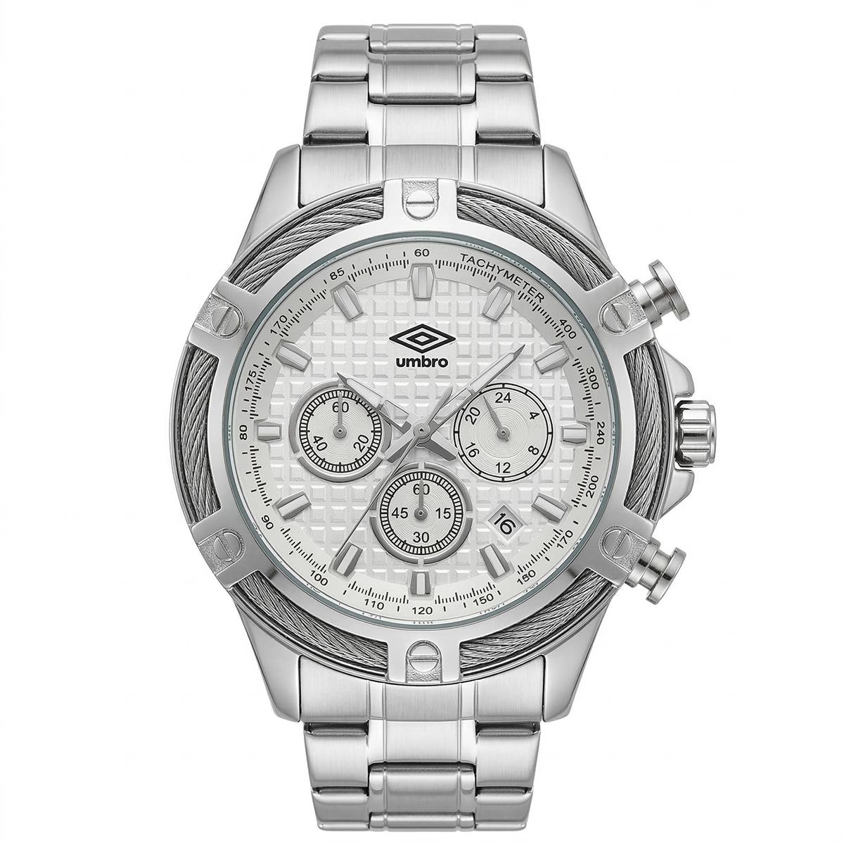 Reloj Análogo Hombre Umbro Plus Plateado UMBP-1500-130