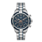 Reloj Análogo Hombre Umbro Plus Plateado/Azul UMBP-1500-127