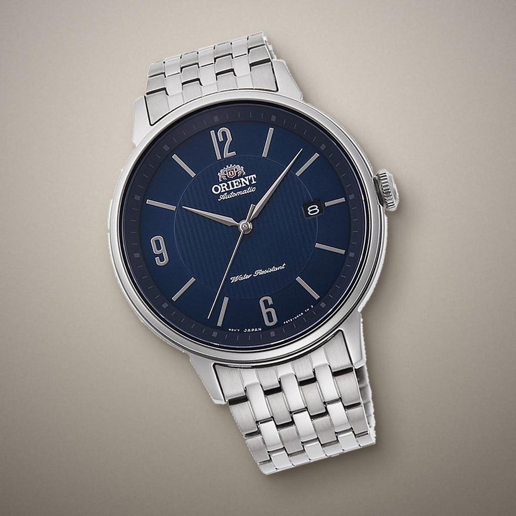 Reloj Análogo Hombre Orient Plateado RA-AC0J09L