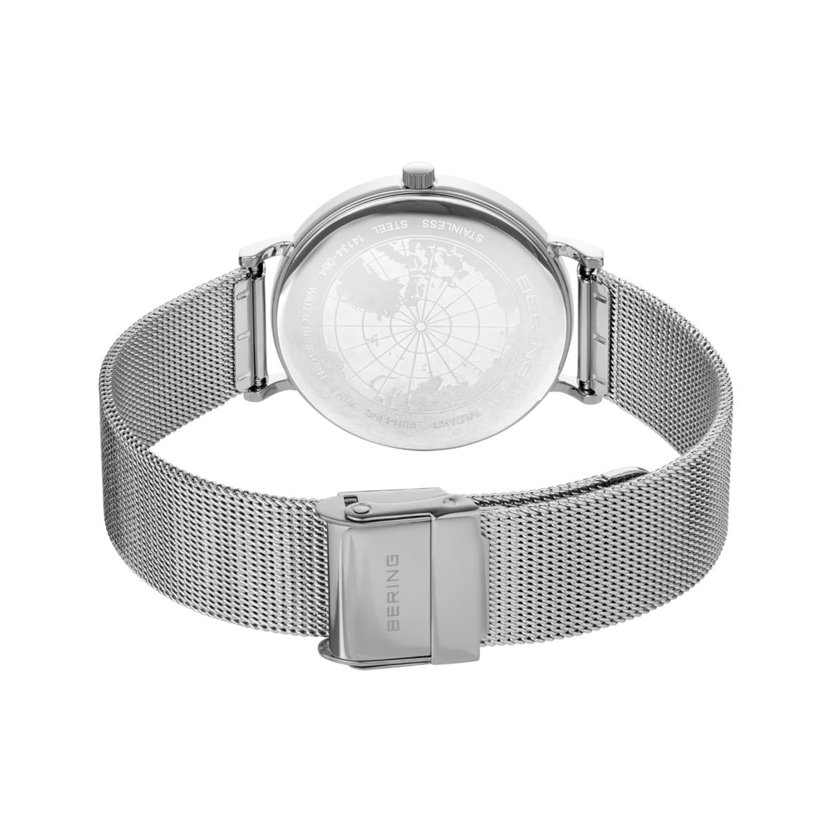 Reloj Análogo Mujer Bering Plateado 14134-004