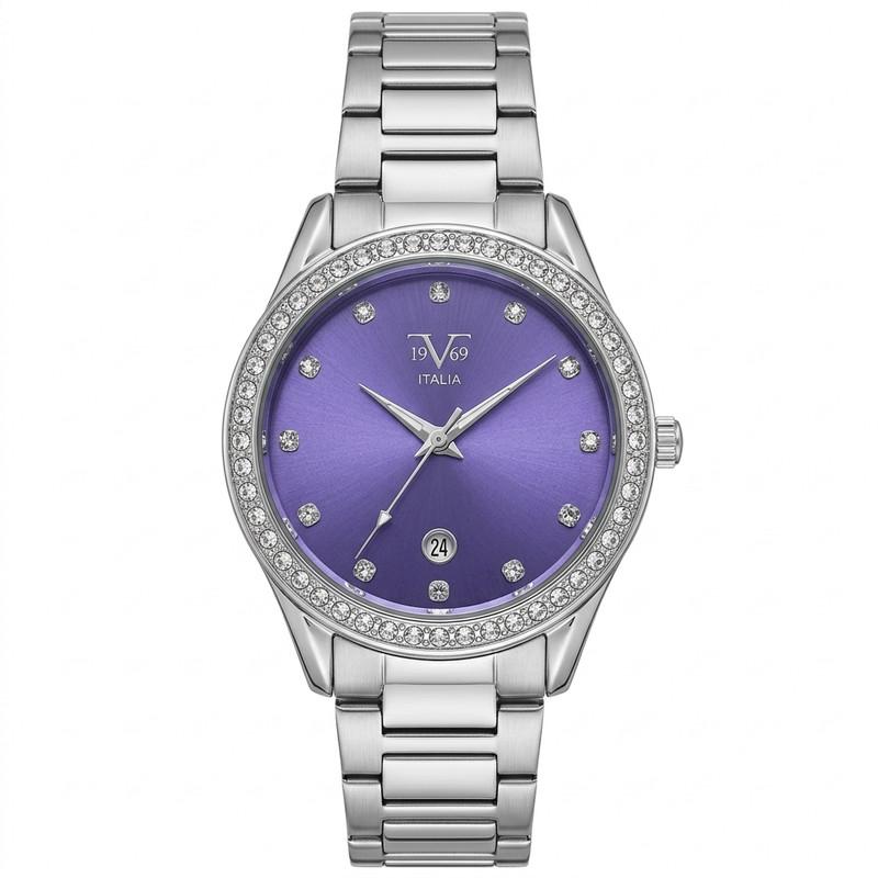Reloj Análogo Femenino V1969 Plateado V1969-1000-148