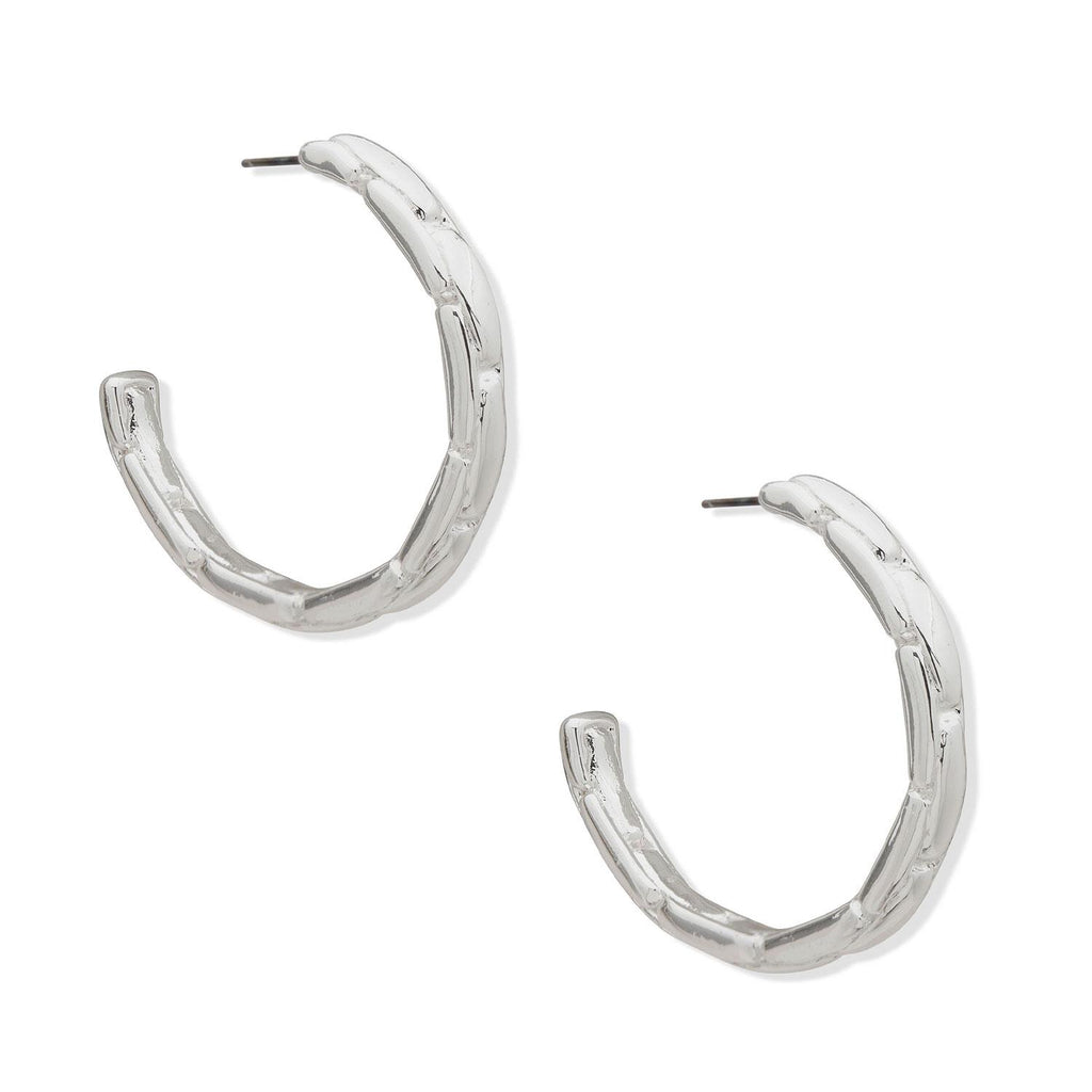 Aros Tipo Argollas Anne Klein Plateado Mujer 01G00766