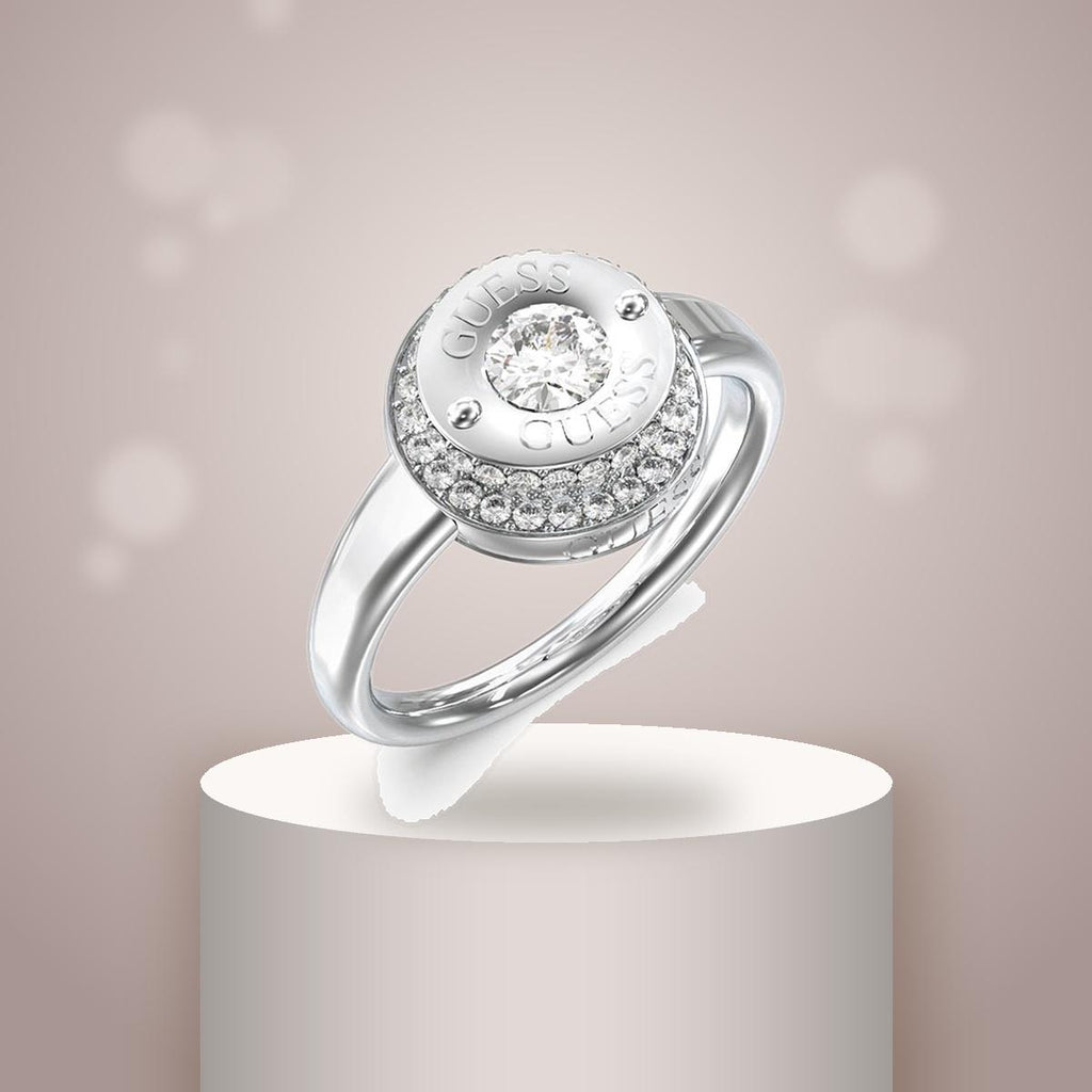 Anillo Mujer Guess Plateado Jubr05556Jwrh52