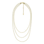 Collar Doble Fossil Dorado Mujer