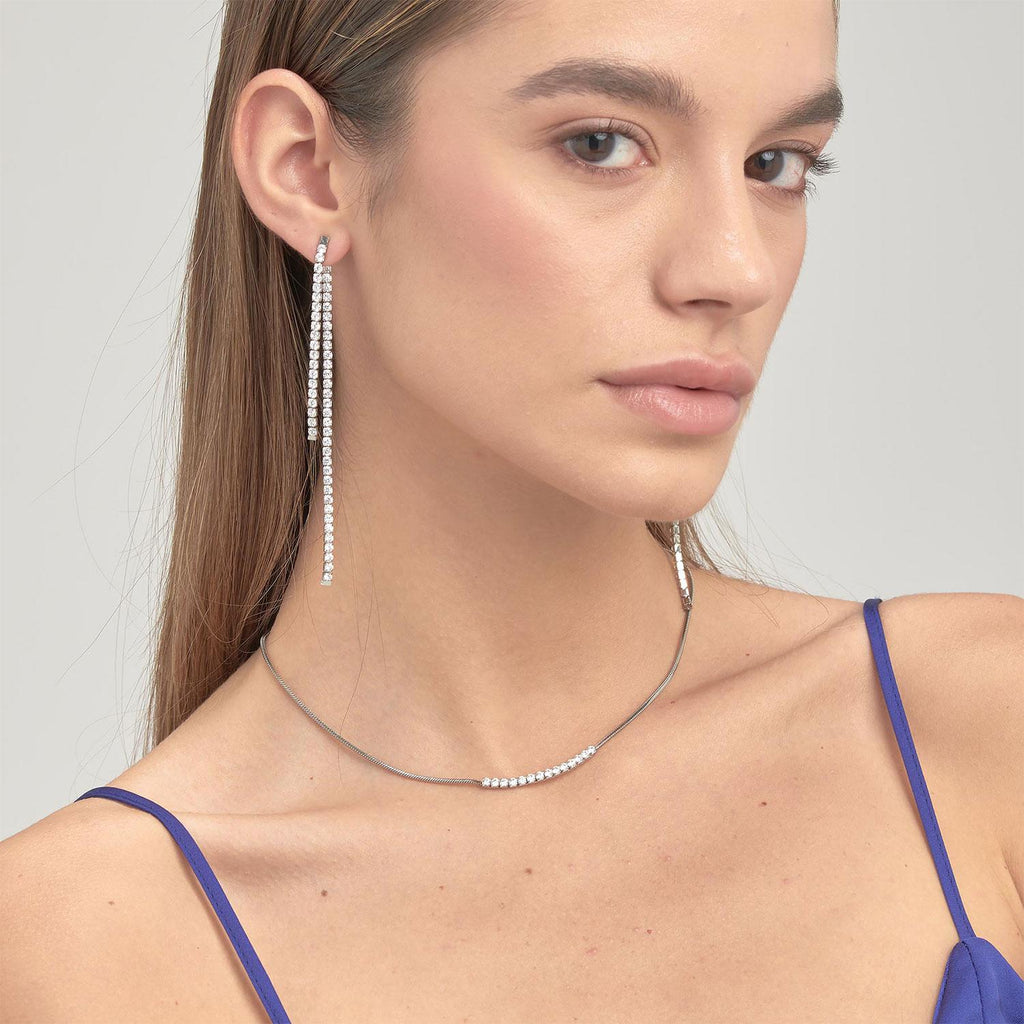 Collar Brosway BEIN006 Plateado Mujer