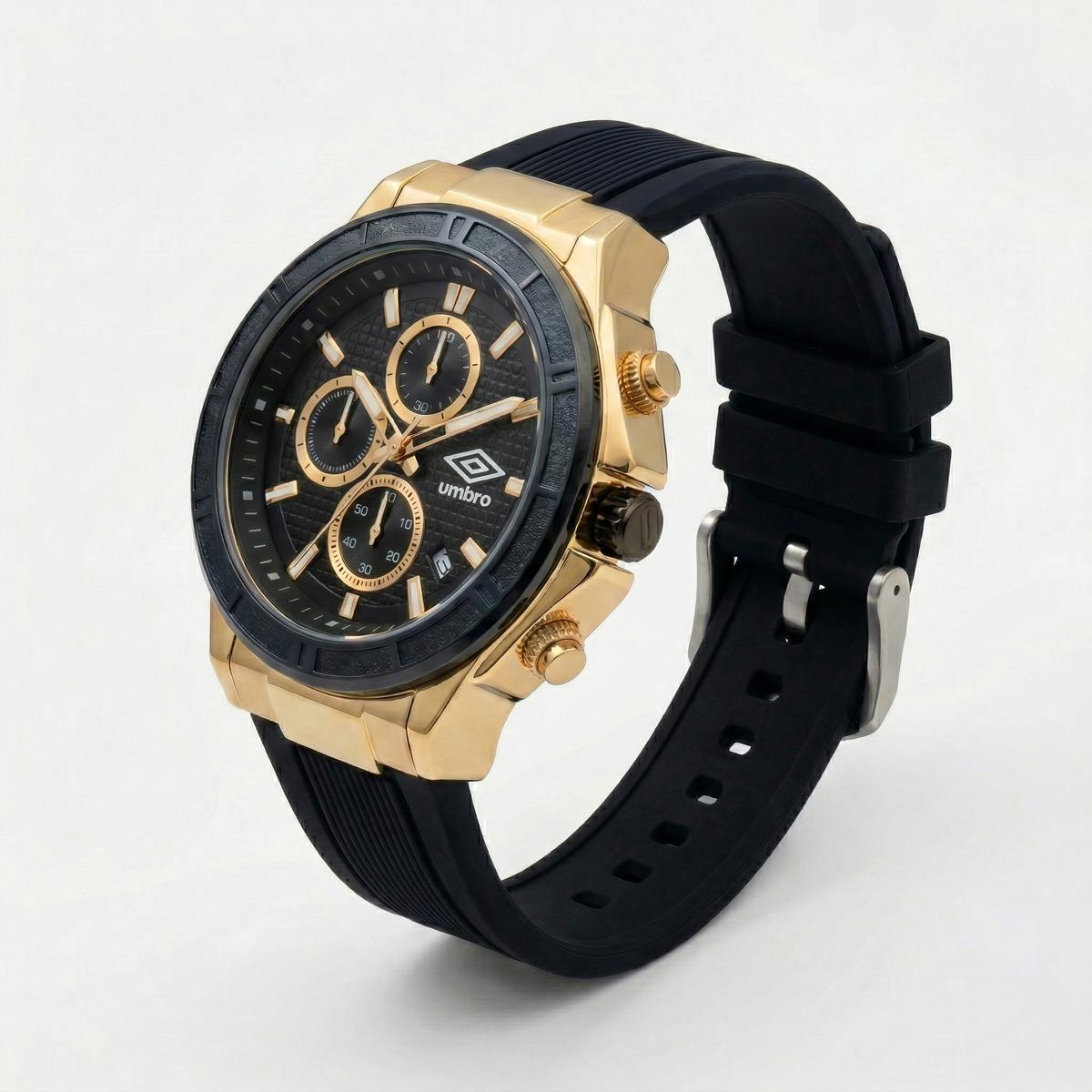 Reloj Análogo Hombre Umbro Plus Negro UMBP-1500-160