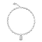 Collar Guess Plateado Mujer JUBN04260JWRHT-U