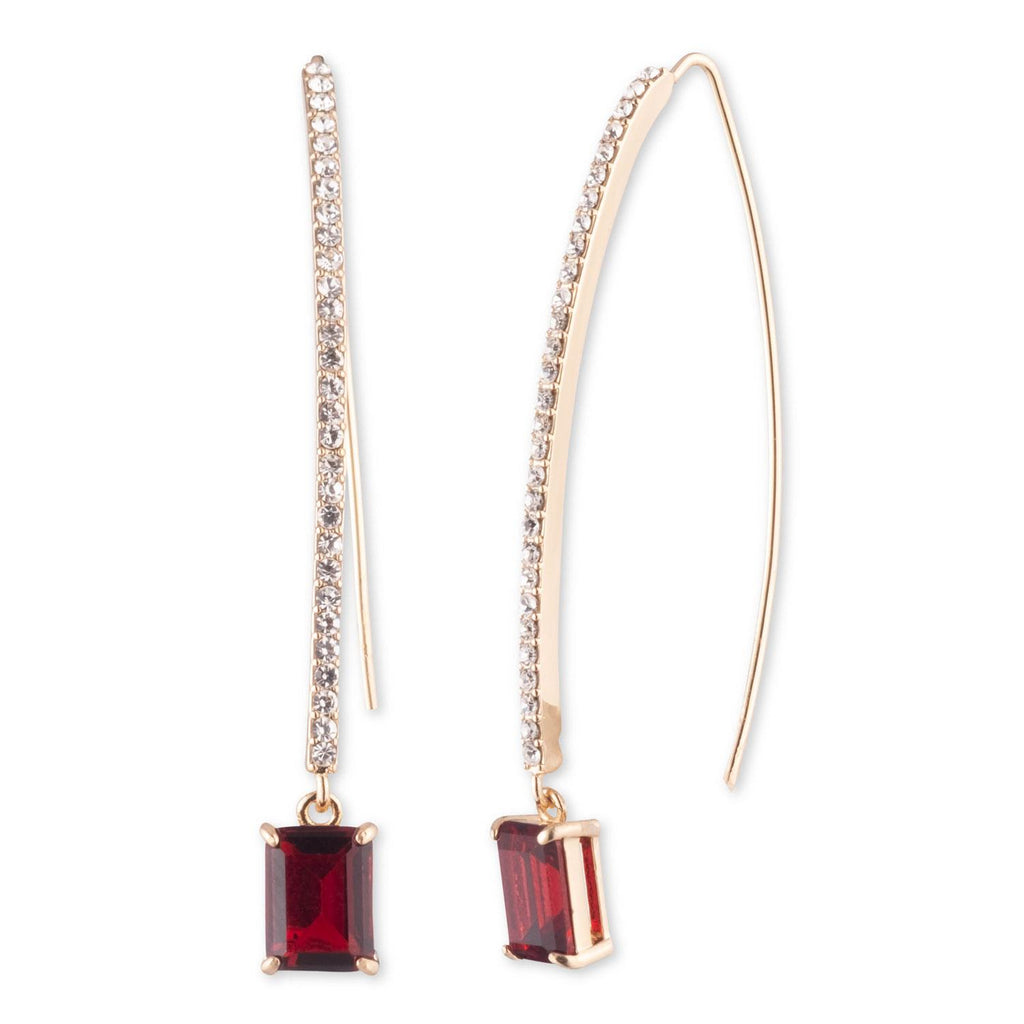 Aros Colgantes Ralph Lauren Rojo Mujer 14G00660