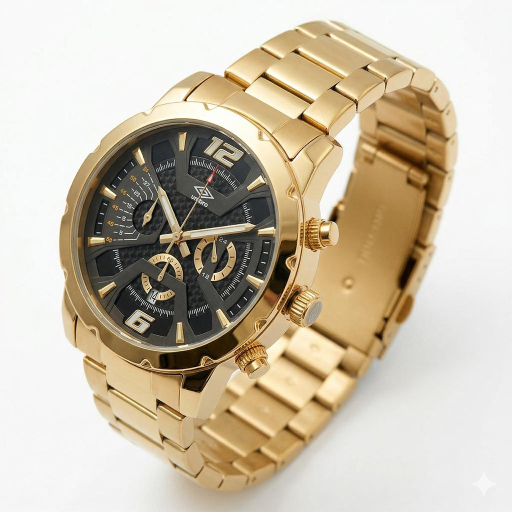 Reloj Análogo Hombre Umbro Plus Dorado UMBP-1500-79