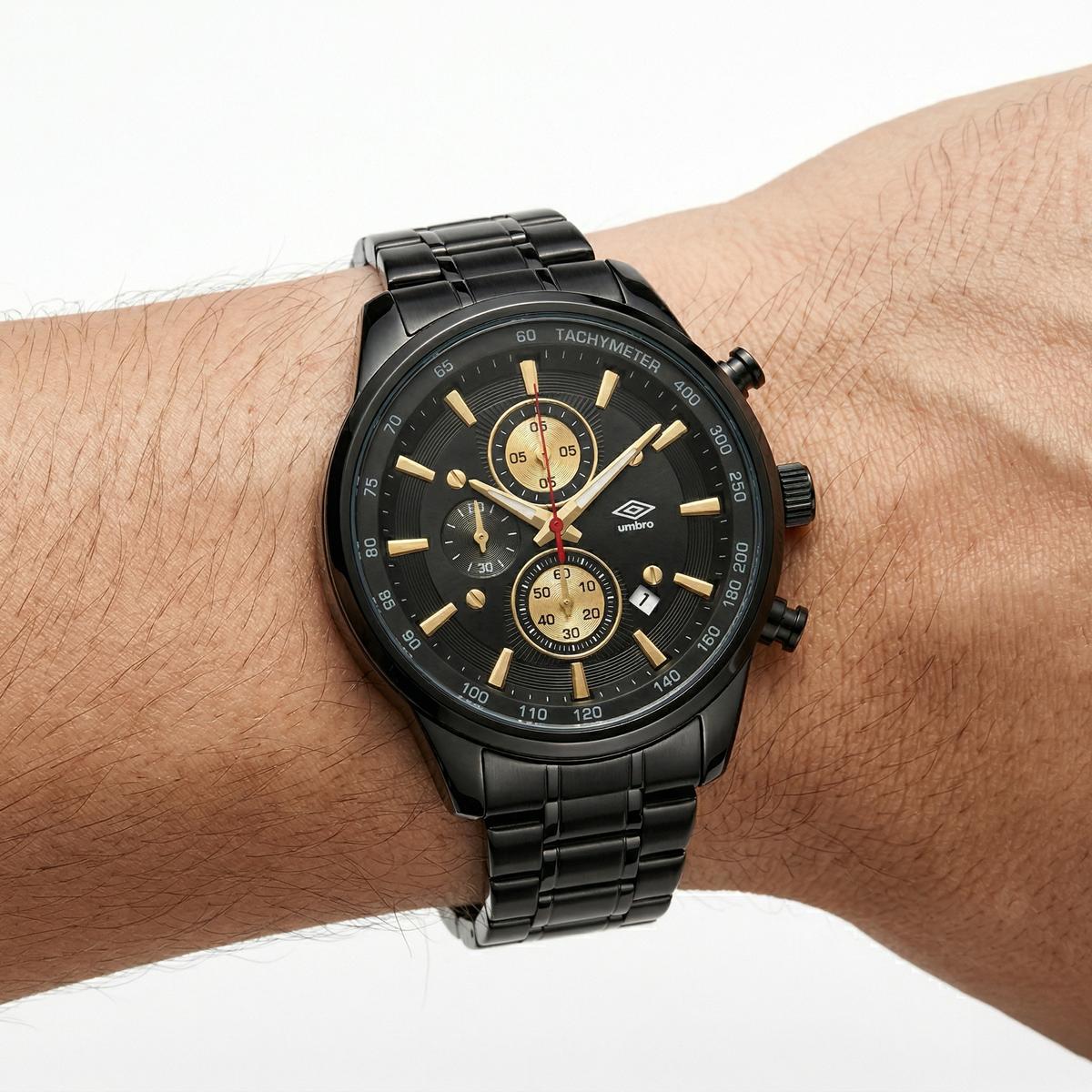 Reloj Análogo Hombre Umbro Plus Negro UMBP-1500-177