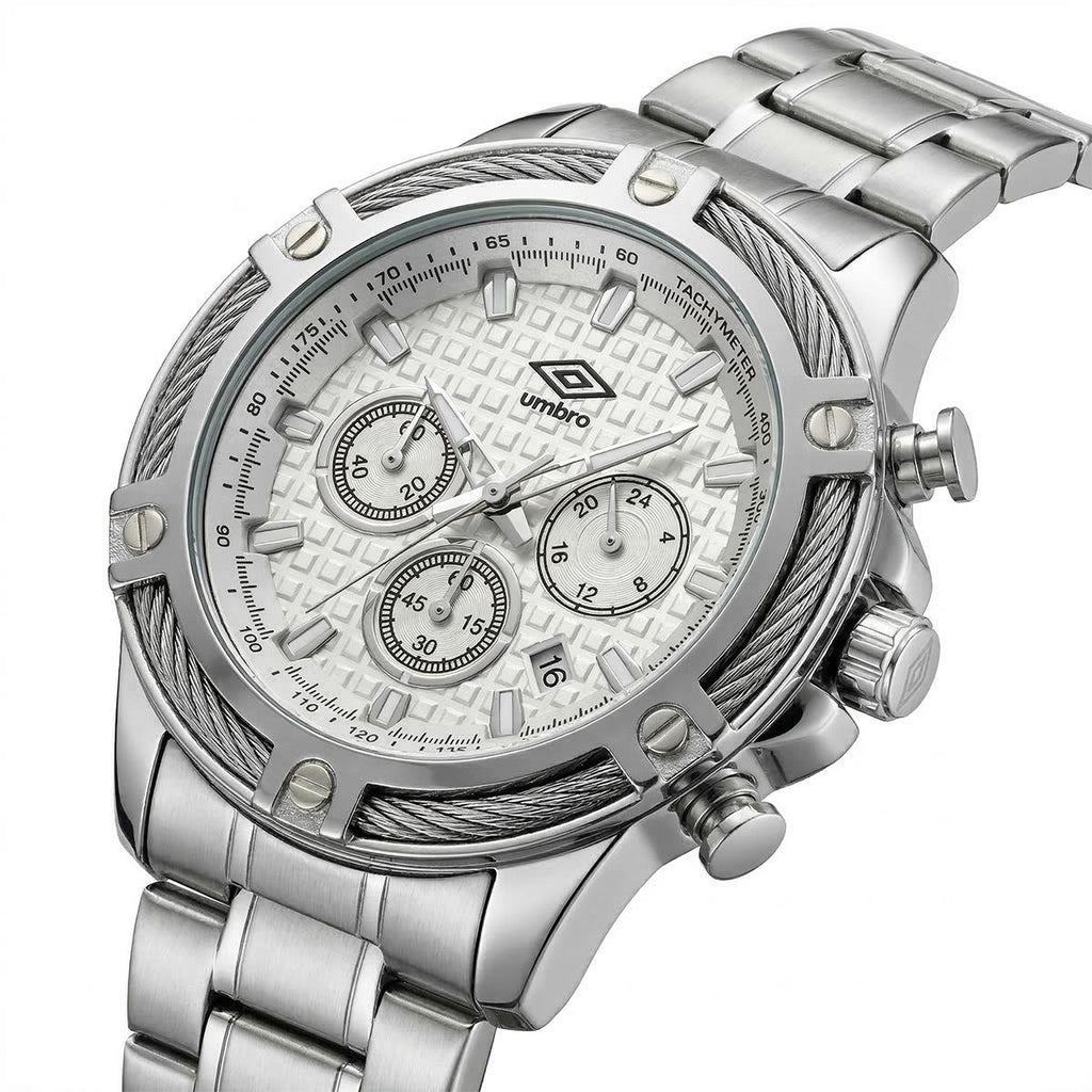 Reloj Análogo Hombre Umbro Plus Plateado UMBP-1500-130
