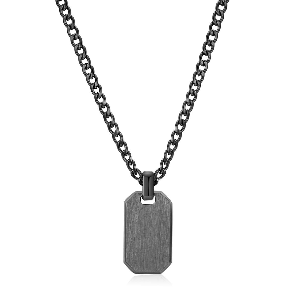 Collar Brosway Plomo Hombre BIK03