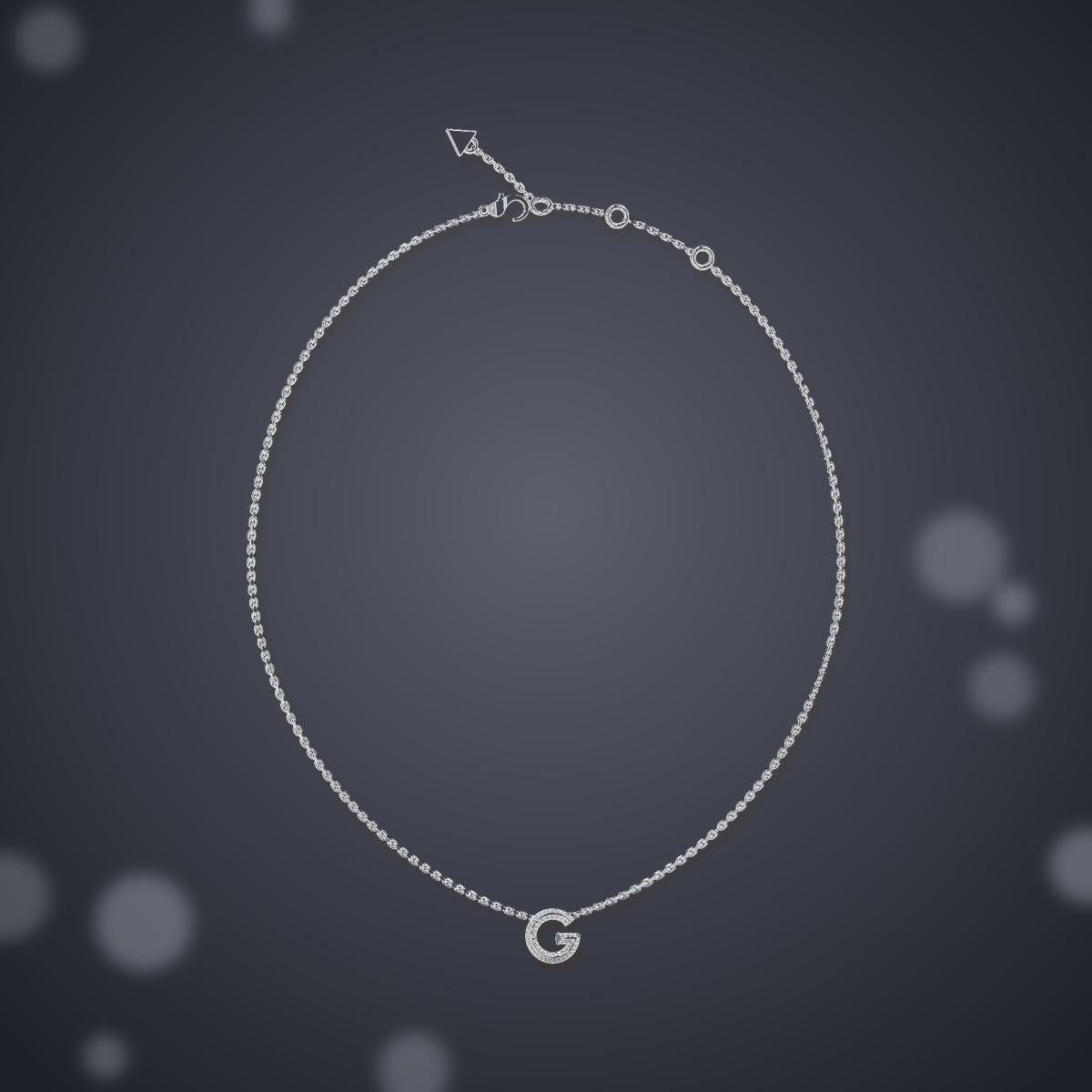 Collar Mujer Guess Plateado Jubn05441Jwrht/U