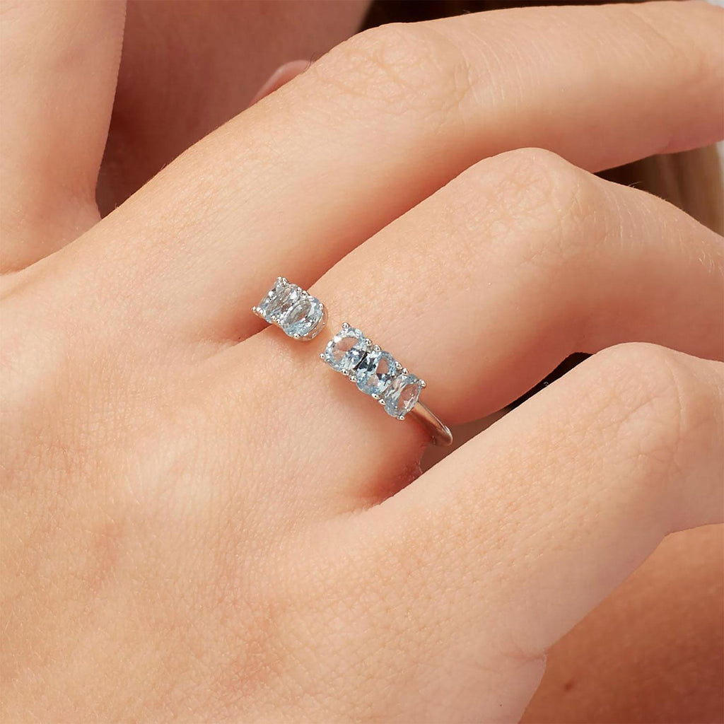 Anillo Brosway FCL13B Celeste Mujer