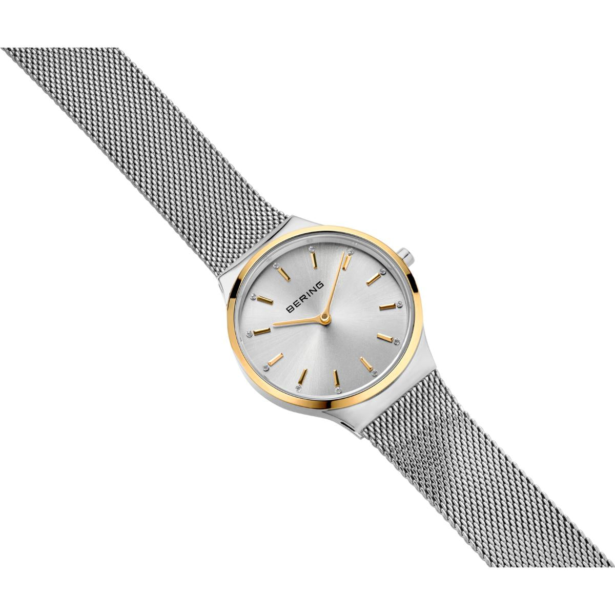 Set de reloj y pulsera Análogo Mujer Bering Plateado 12131-014-GWP