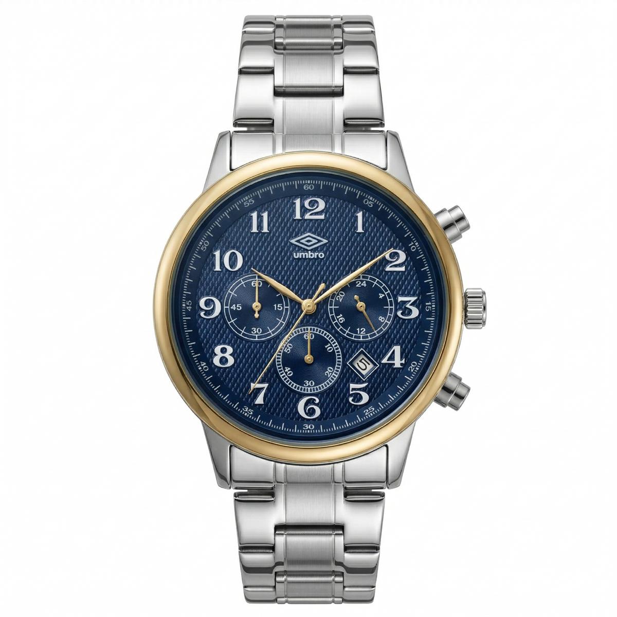 Reloj Análogo Hombre Umbro Plus Plateado UMBP-1500-168