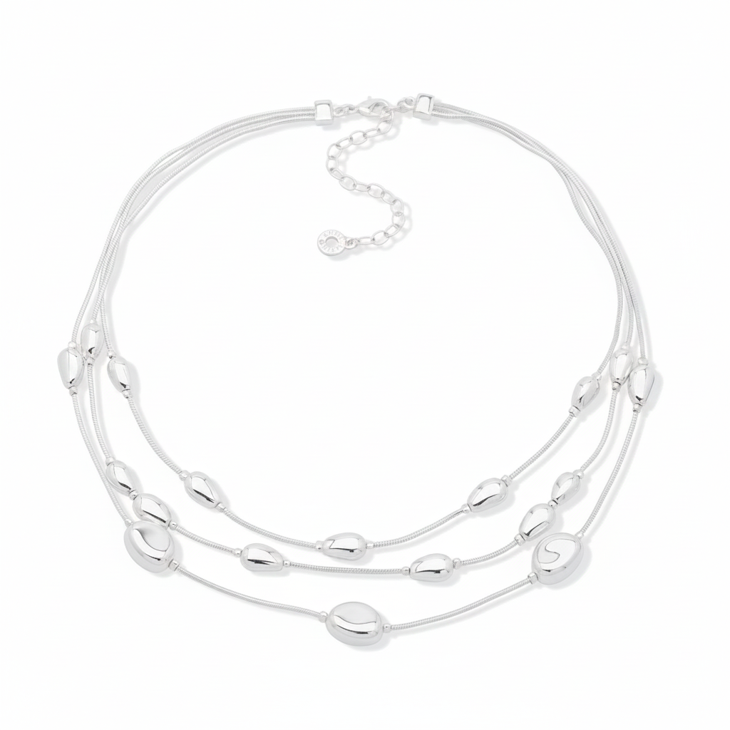 Collar Anne Klein Plateado 01N00423