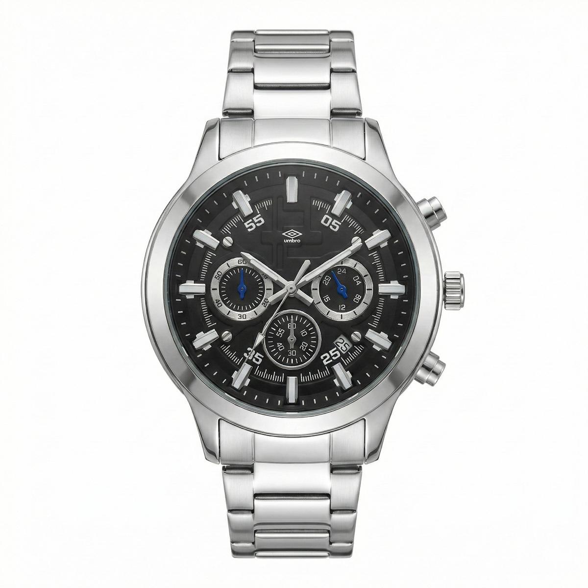 Reloj Análogo Hombre Umbro Plus Plateado UMBP-1500-100