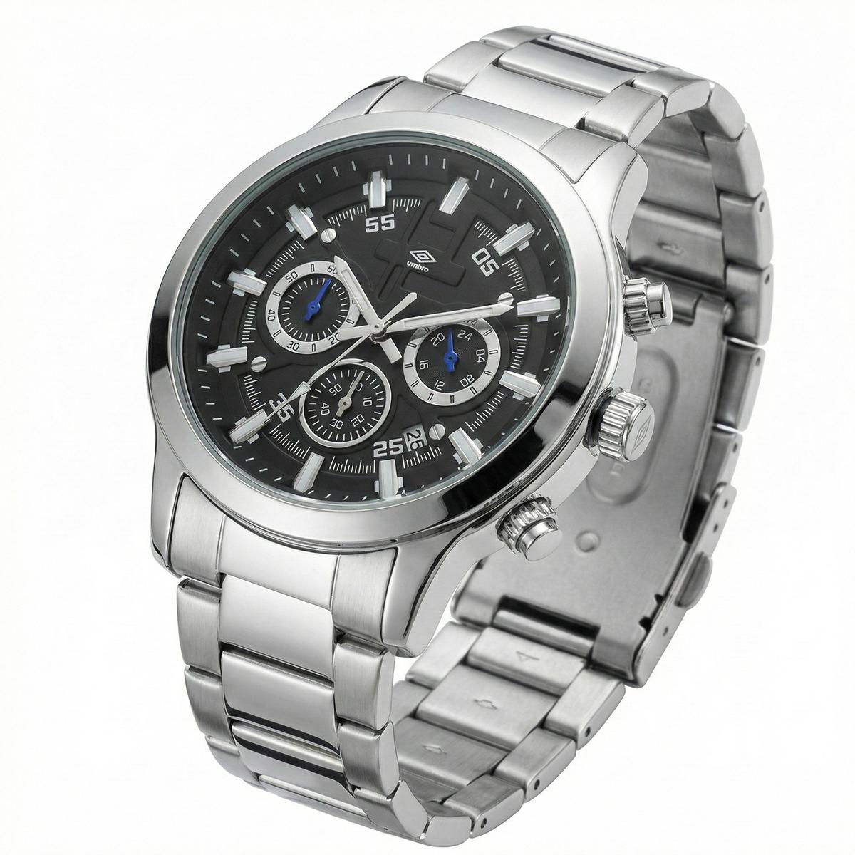 Reloj Análogo Hombre Umbro Plus Plateado UMBP-1500-100
