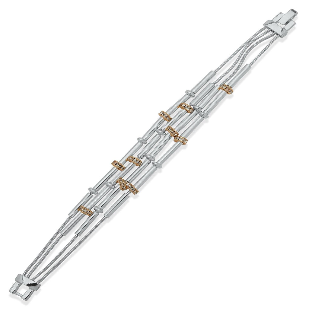 Pulsera Doble Anne Klein Plateado Mujer