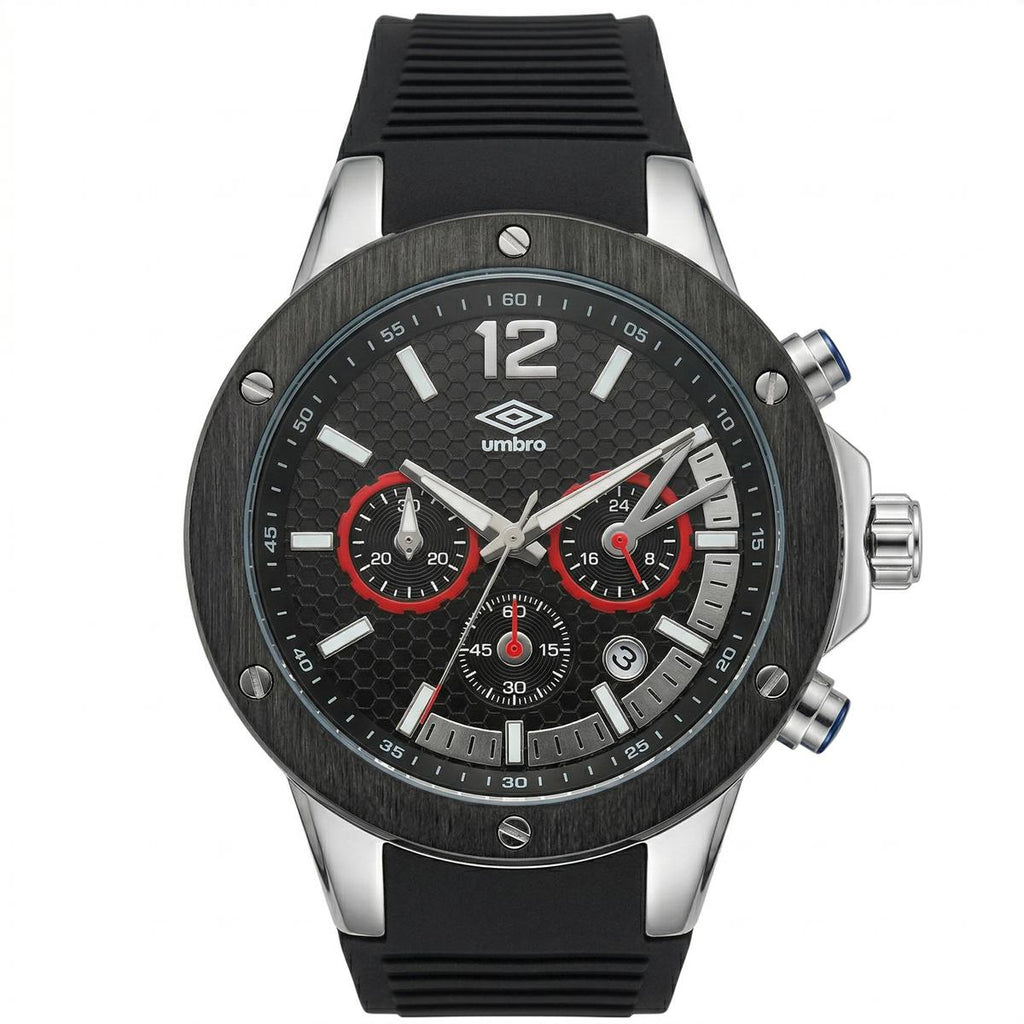 Reloj Análogo Hombre Umbro Plus Negro UMBP-1500-174
