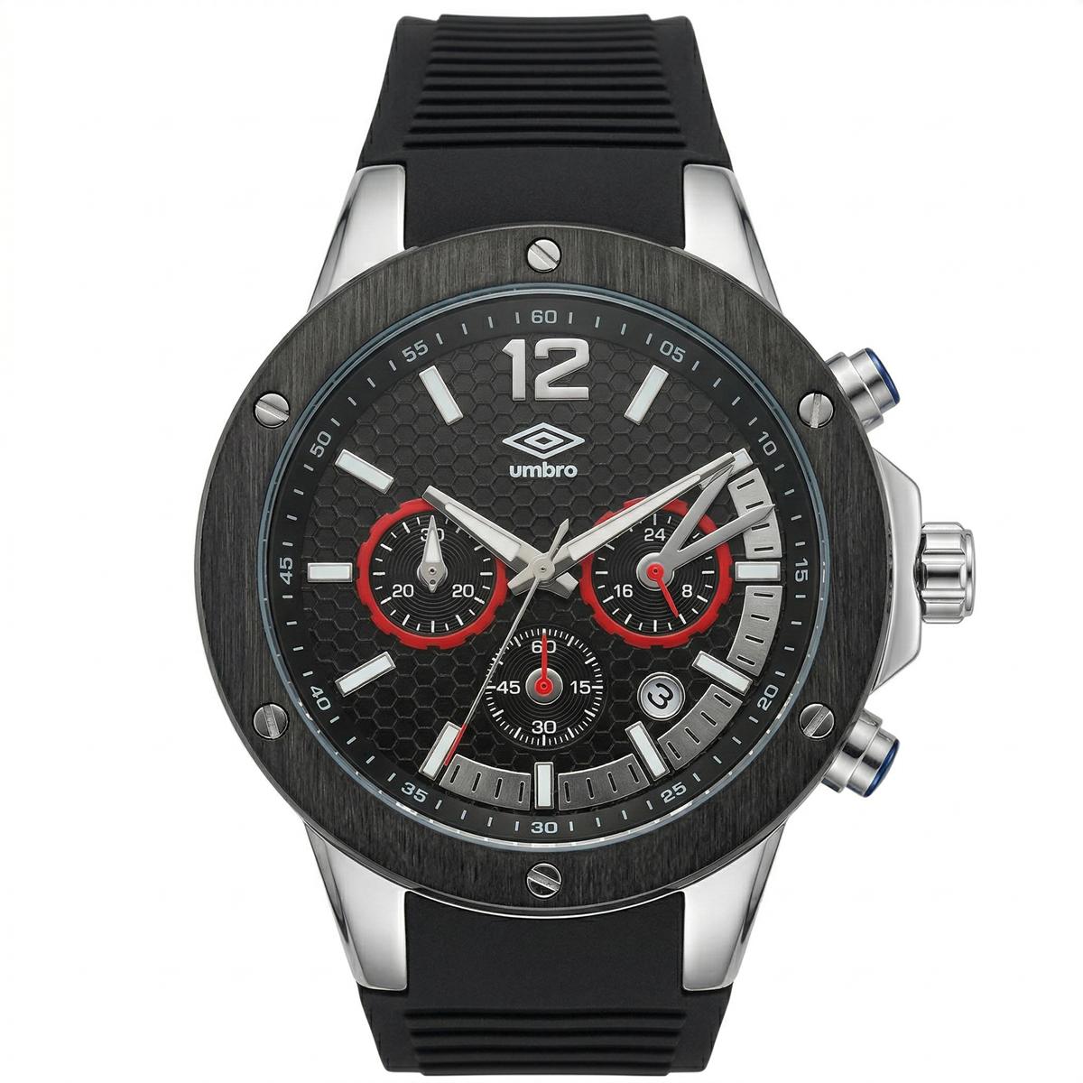 Reloj Análogo Hombre Umbro Plus Negro UMBP-1500-174