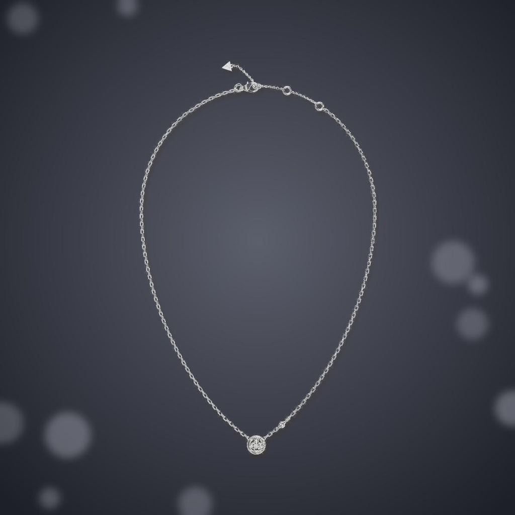Collar Spinning Bloom Mujer Guess Plateado